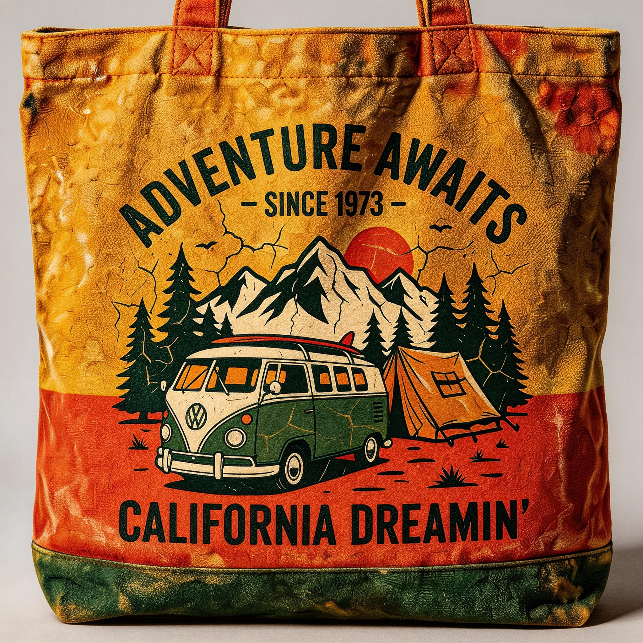 Outdoor Spirit | Canvas Fabric | Travel & Adventure Style | Ideal Gift for Explorers | Vintage Camping Artwork