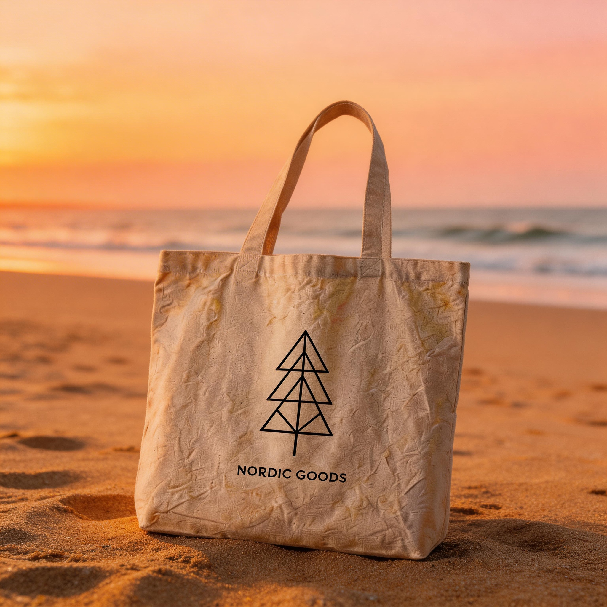 Everyday Essential | Natural Cotton Canvas | Minimalist Carry Tote | Thoughtful Gift for Eco Lovers | Clean Nordic Design