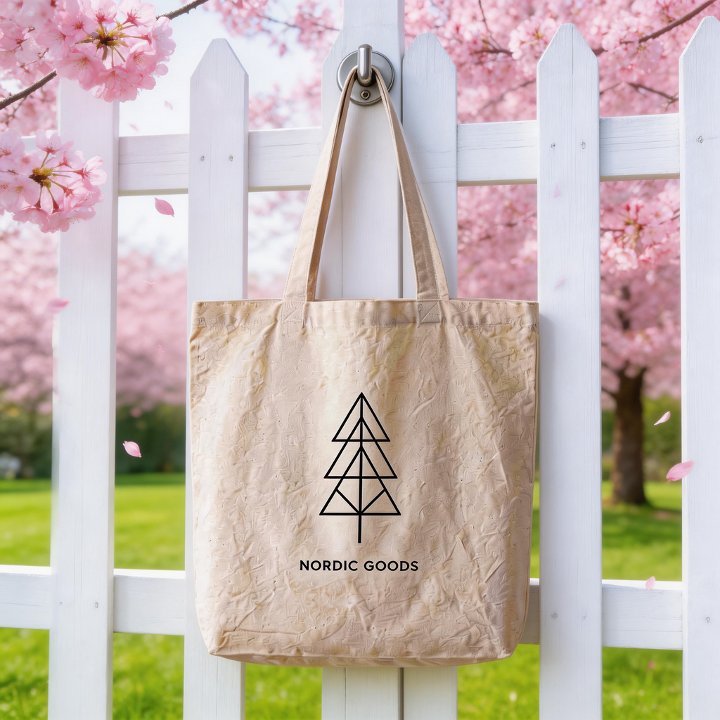 Everyday Essential | Natural Cotton Canvas | Minimalist Carry Tote | Thoughtful Gift for Eco Lovers | Clean Nordic Design