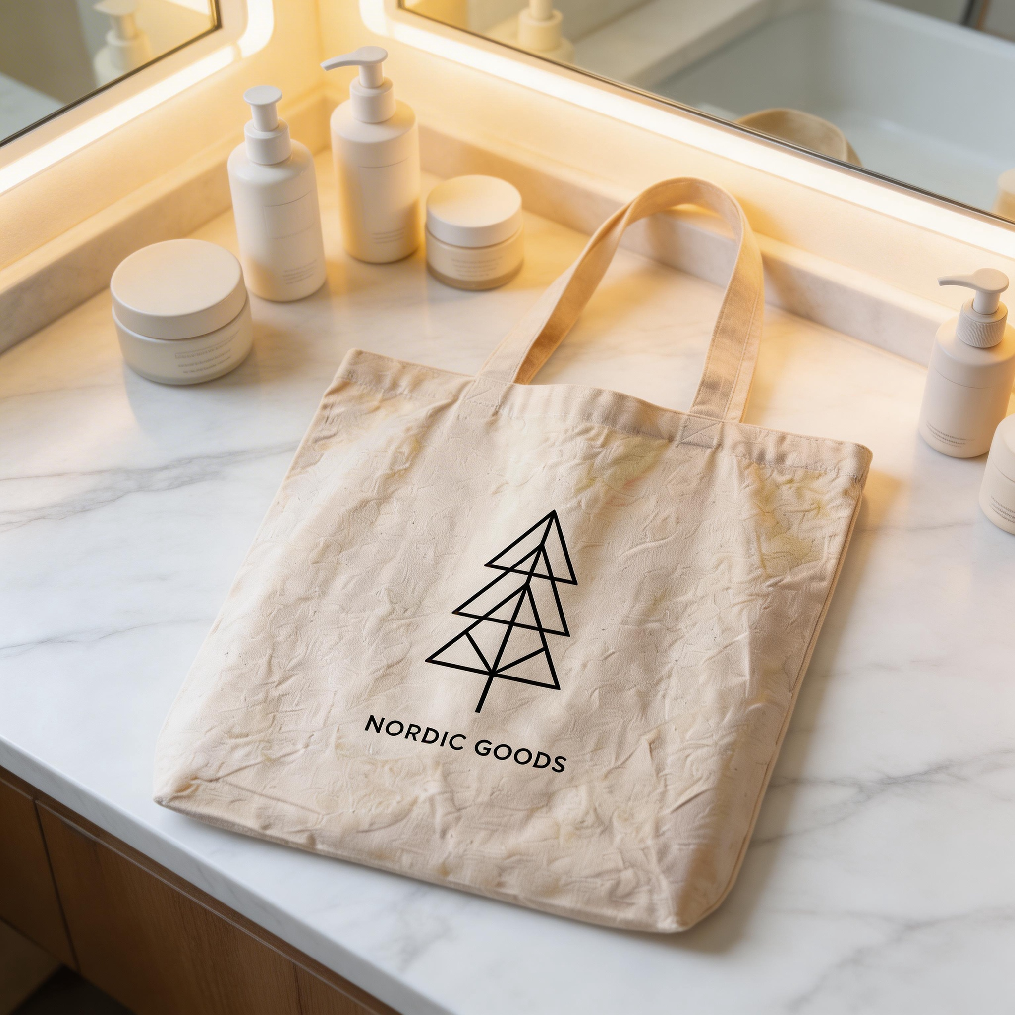 Everyday Essential | Natural Cotton Canvas | Minimalist Carry Tote | Thoughtful Gift for Eco Lovers | Clean Nordic Design