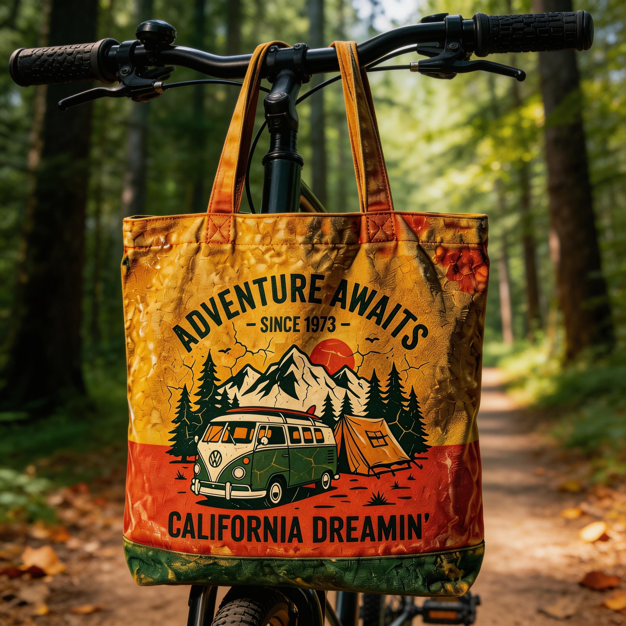 Outdoor Spirit | Canvas Fabric | Travel & Adventure Style | Ideal Gift for Explorers | Vintage Camping Artwork